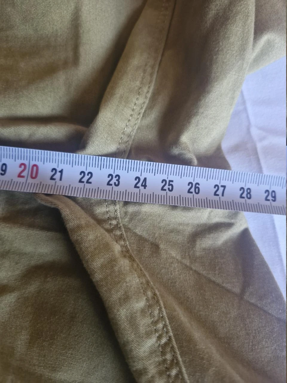 Korte lage taille met gevlochten riem voor dames, olijfgroen - Maat 34 – photo 7